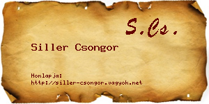 Siller Csongor névjegykártya